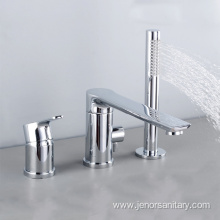 Contemporary Freestanding Washbasin Mixer With Shower